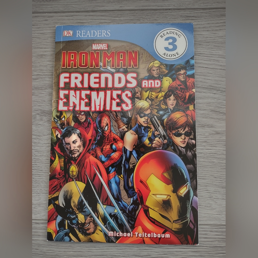 4/$20 Marvel DK Readers Level 3 Book Iron Man